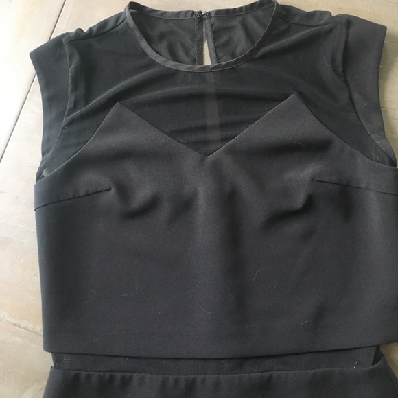 Black Express mesh cut out dress - Picture 2 of 6